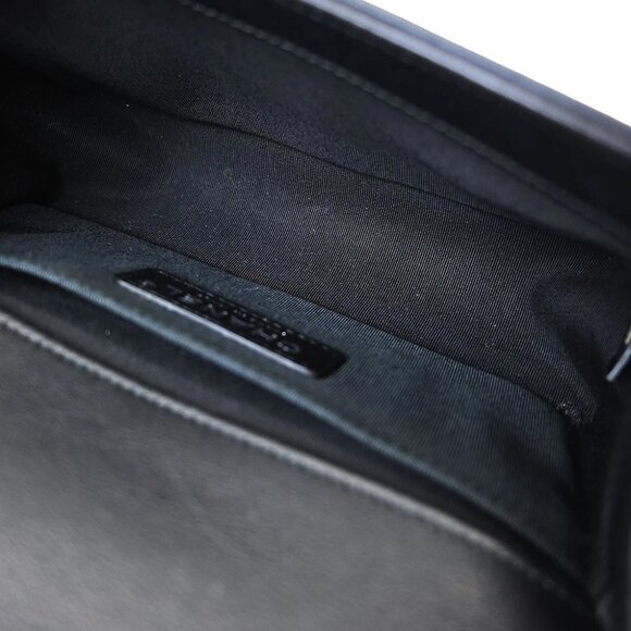 Chanel Black Chevron Lambskin Small Chain Shoulder Bag - Picture 7 of 10